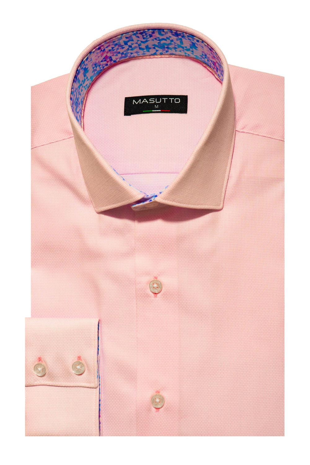 Masutto Shirt | CAPRI-52 SLEEVE BUTTON DOWN SHIRT - Men Fashion