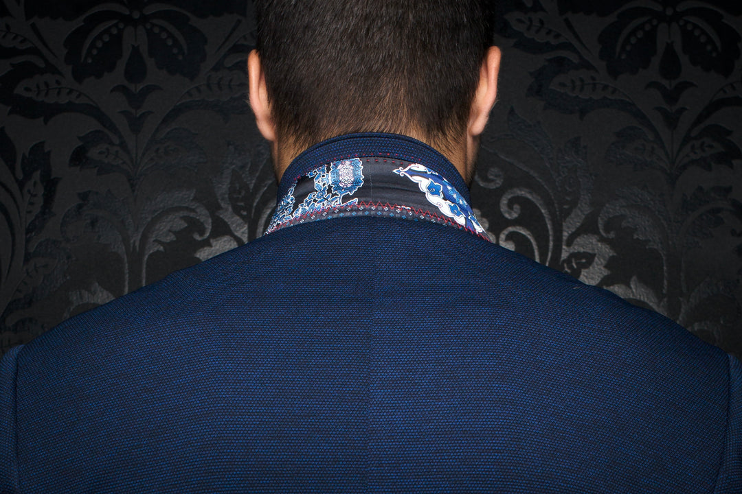 Au Noir Stretch Blazer | Delon Navy