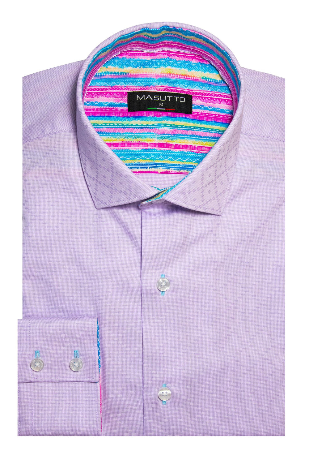 Masutto Shirt | DIAZ-06 SLEEVE BUTTON DOWN SHIRT - Men Fashion