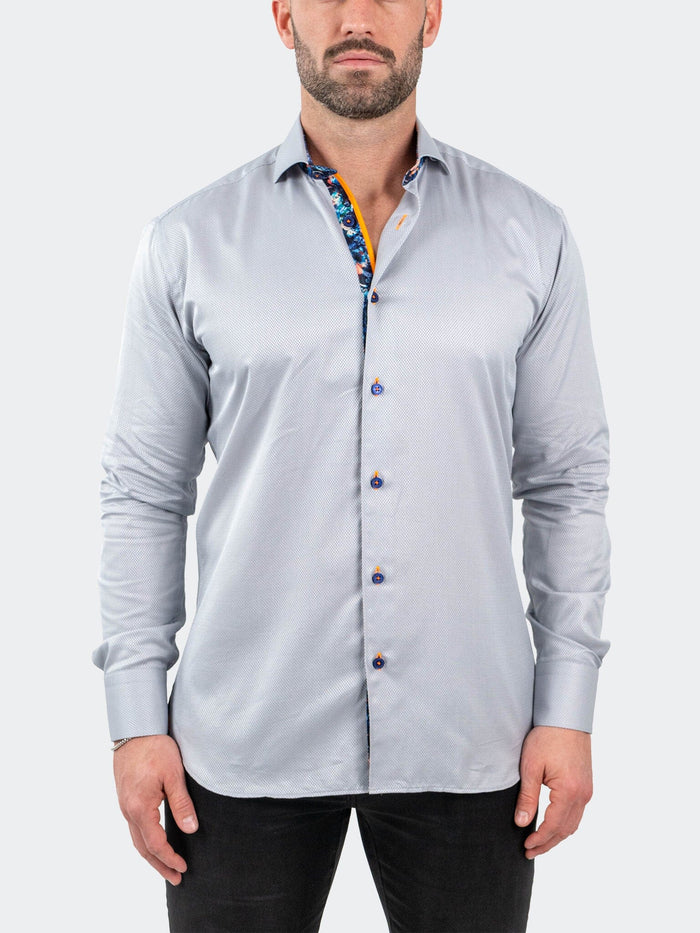Maceoo Stretch Shirt | Einstein JacqSlate Grey