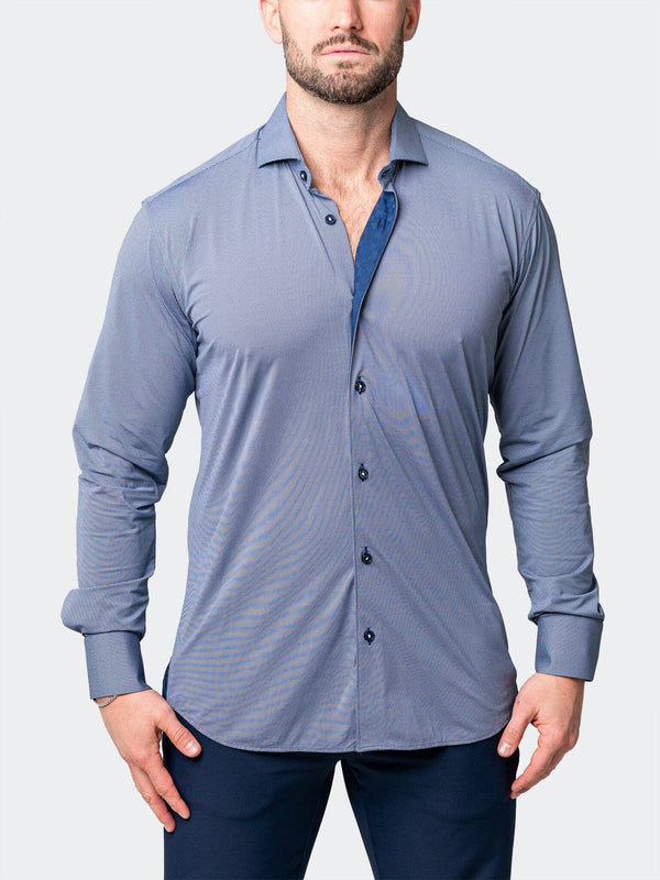Maceoo Stretch Shirt | Einstein Yoli Blue