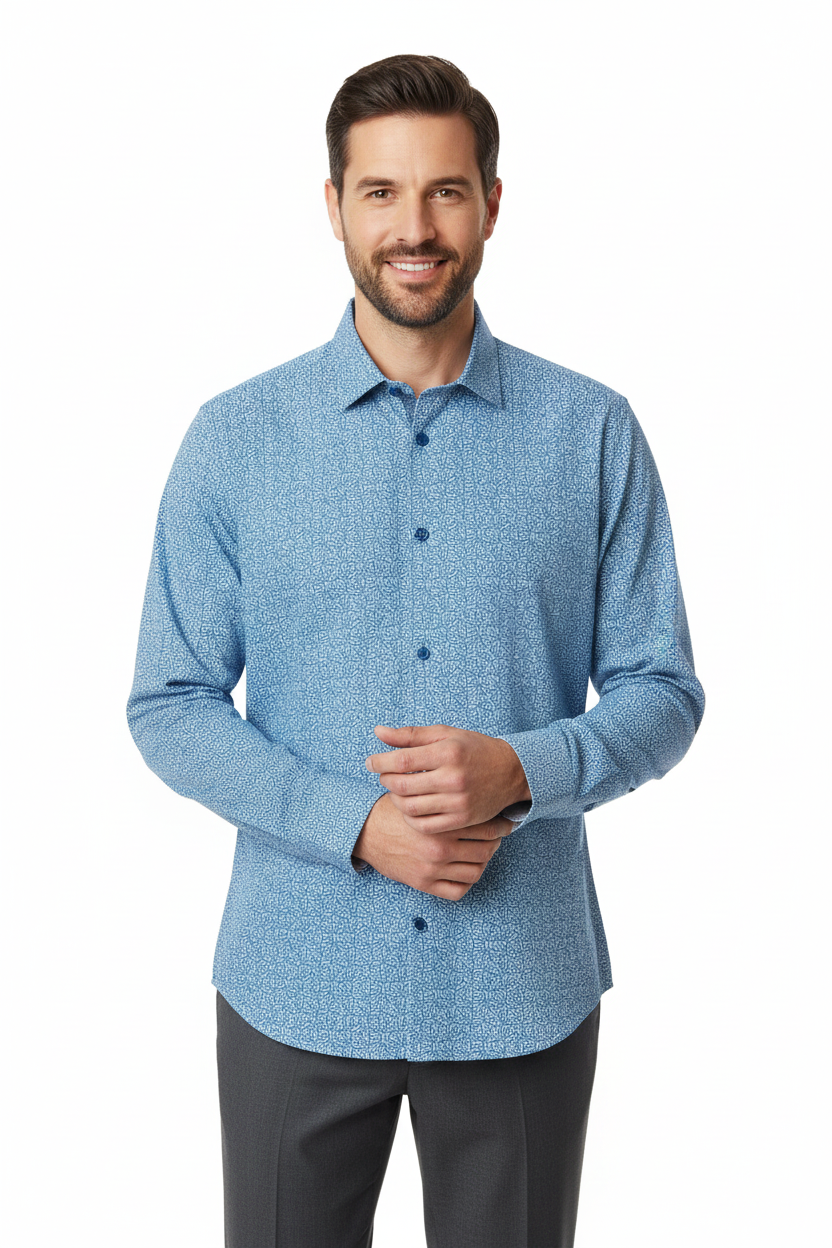 Masutto Shirt | LUCAS-92 SLEEVE BUTTON DOWN SHIRT