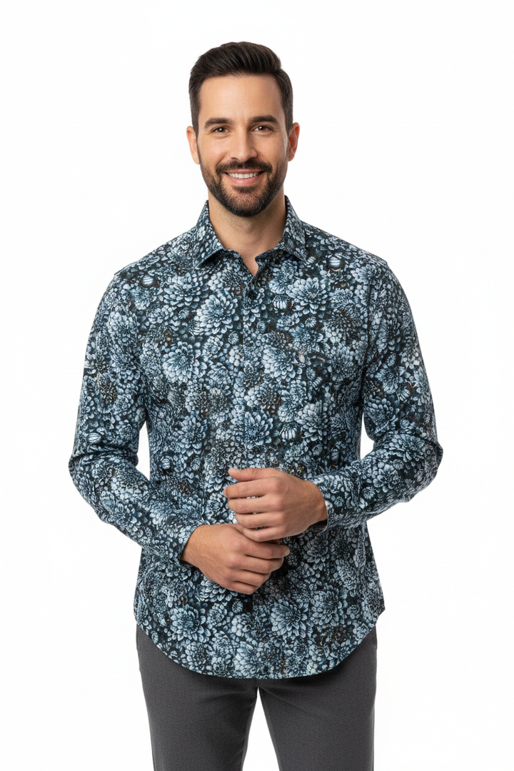 Masutto Shirt | LUCIO-18 SLEEVE BUTTON DOWN SHIRT