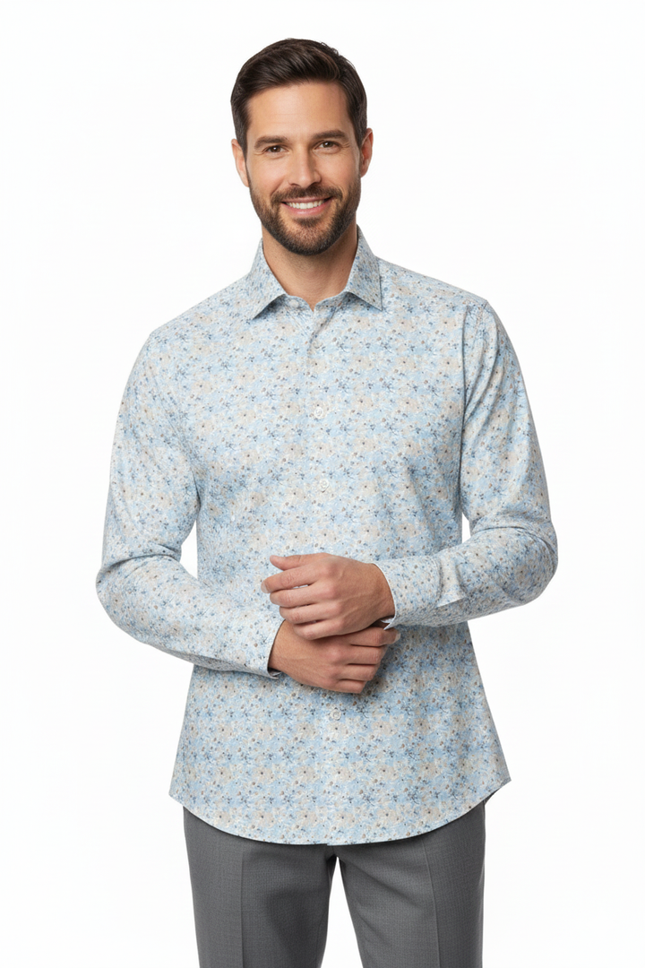 Masutto Shirt | RYAN-09 SLEEVE BUTTON DOWN SHIRT