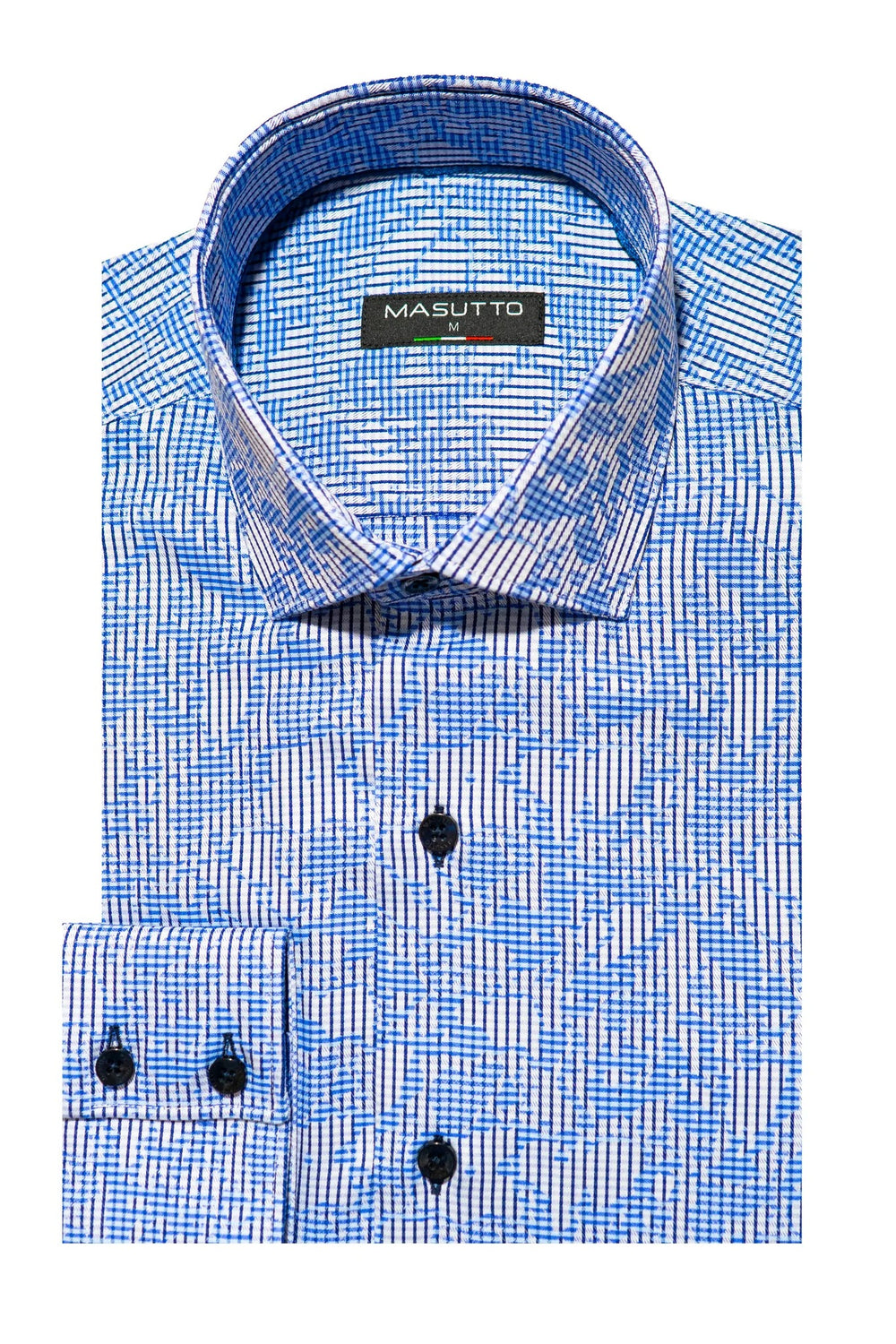 Masutto Shirt | HENRY-02 SLEEVE BUTTON DOWN SHIRT - Men Fashion