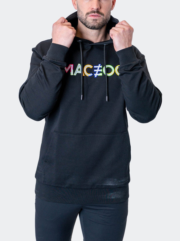 Maceoo Stretch Athletic Wear | Hoodie TrueColors Black