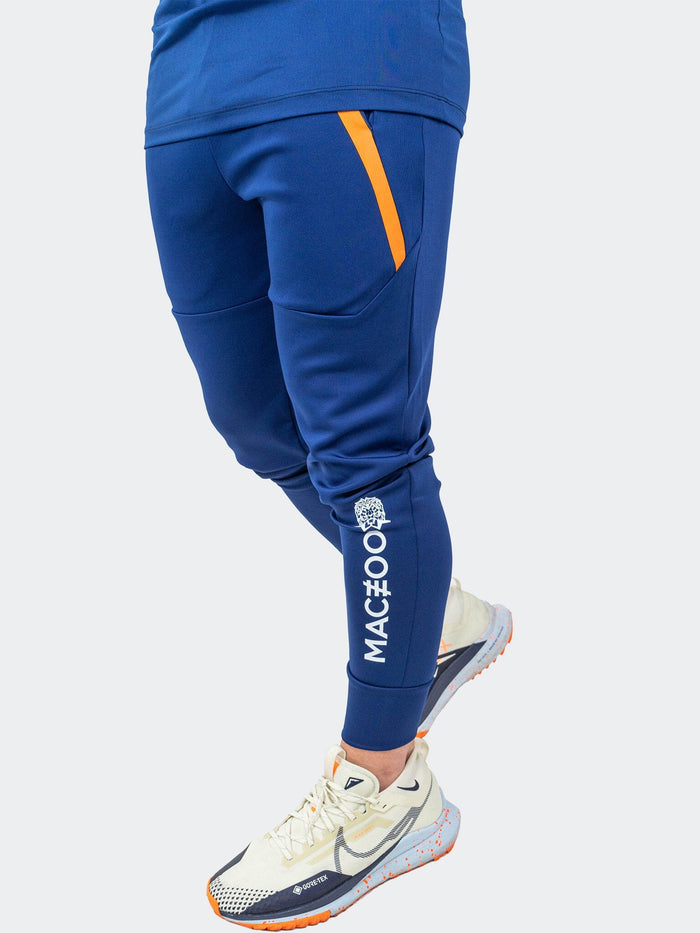 Maceoo Stretch Athletic Wear | Jogger Shield Blue