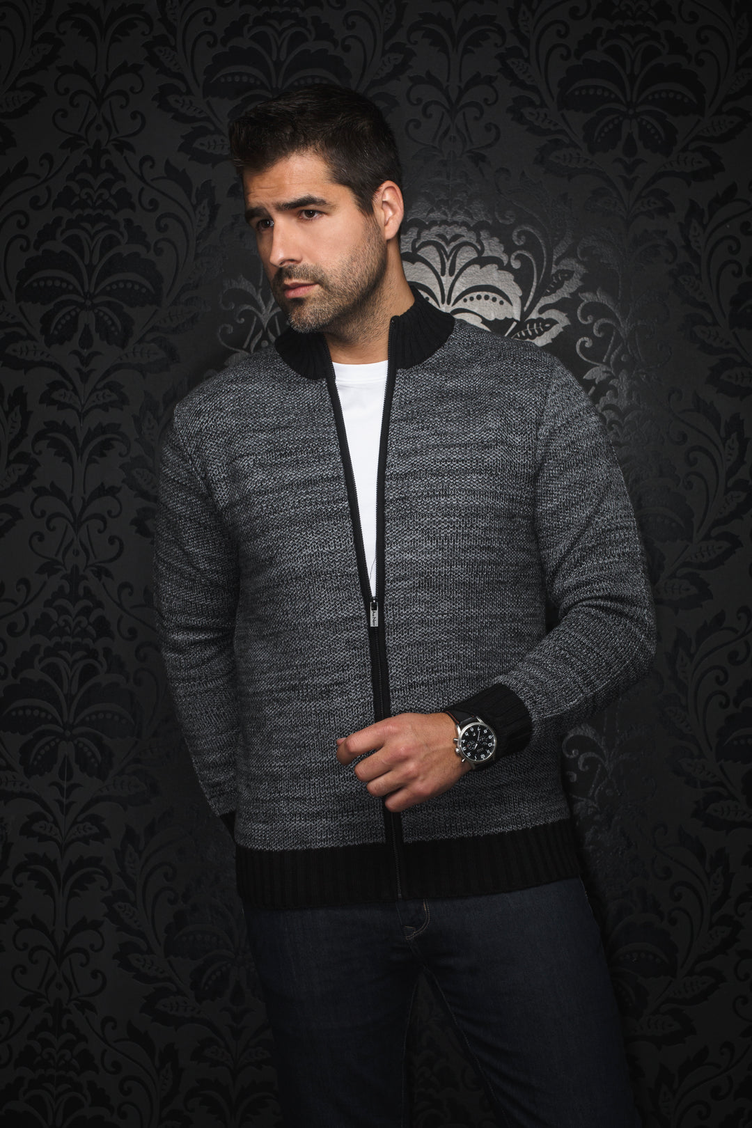 Merino Wool Sweater | KOSKI, Grey 6/2XL / Gray Merino Wool Sweater | KOSKI, Grey 6/2XL / Gray