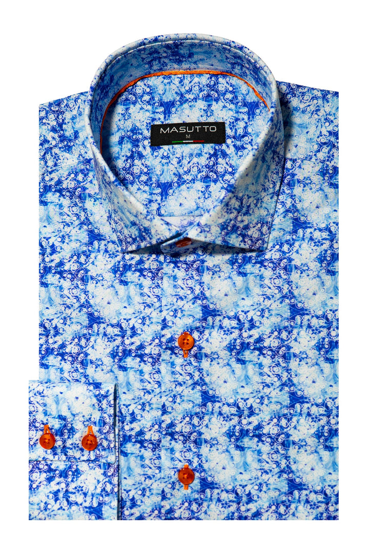 Masutto Shirt | MANUEL-02 SLEEVE BUTTON DOWN SHIRT