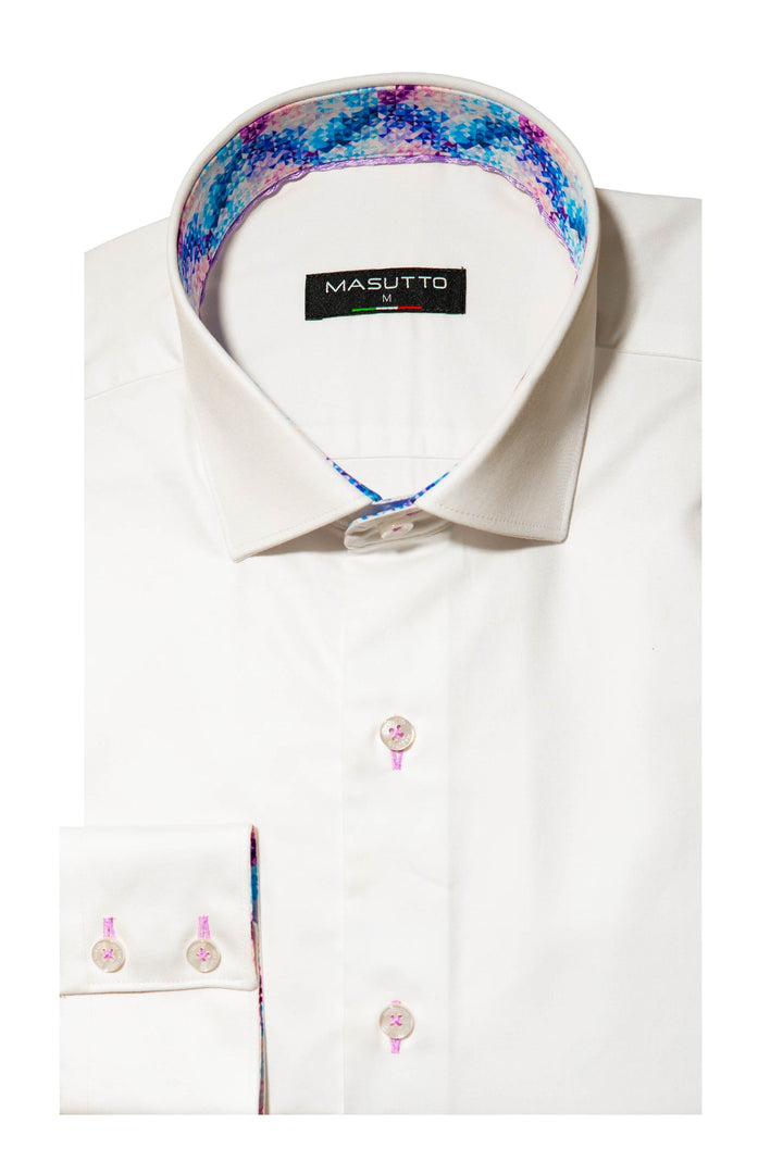 Masutto Shirt | MONACO-05 SLEEVE BUTTON DOWN SHIRT