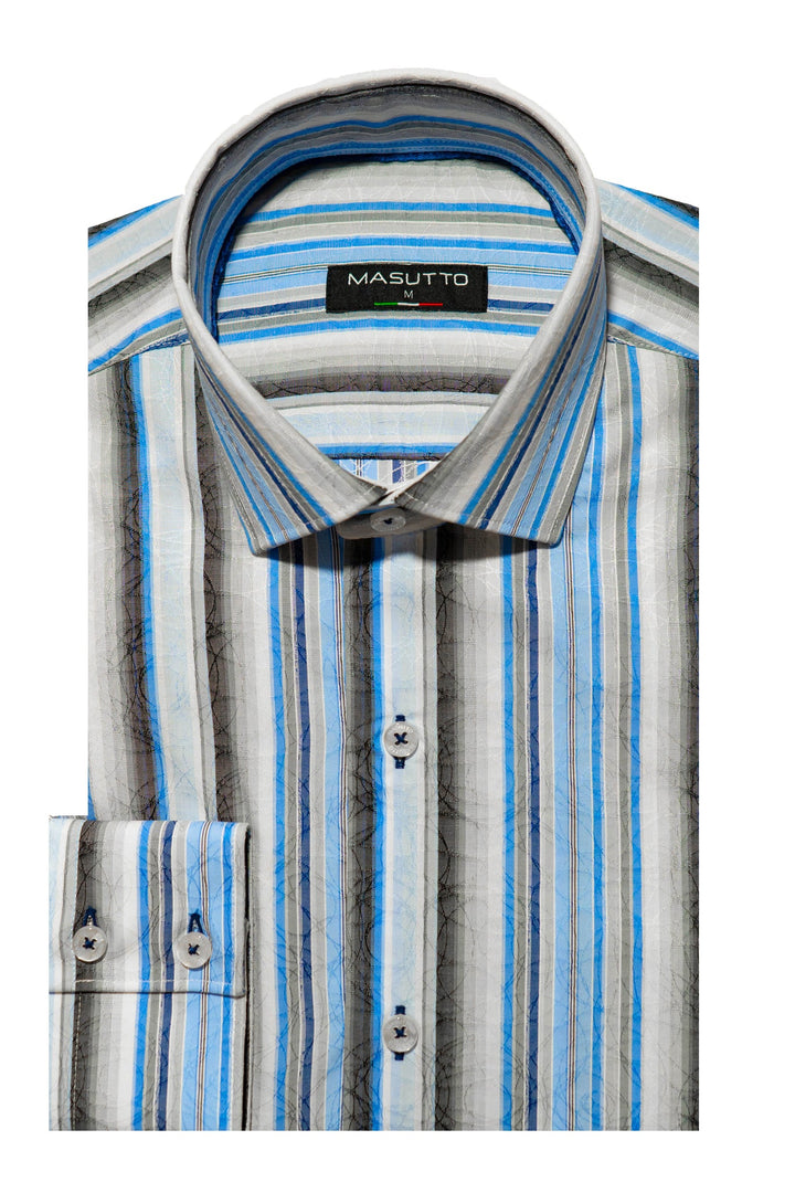 Masutto Shirt | SIMONS-02 SLEEVE BUTTON DOWN SHIRT