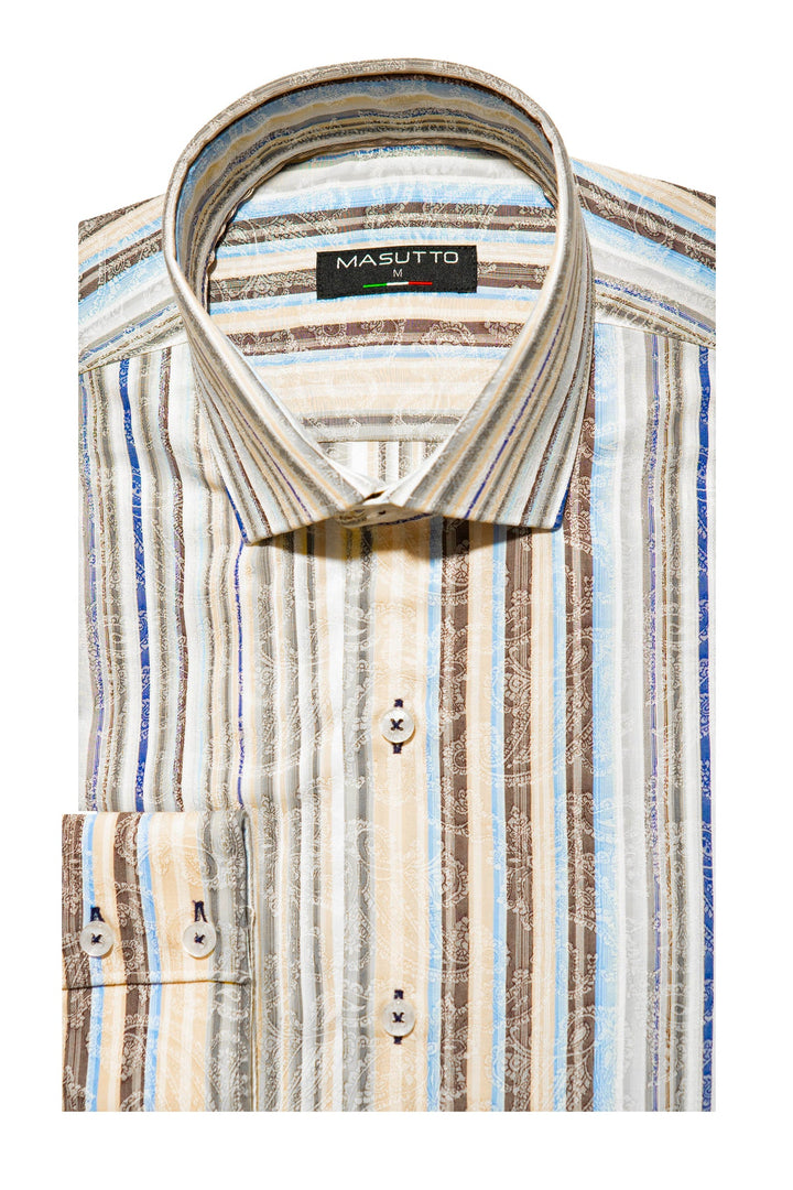 Masutto Shirt | SIMONS-08 SLEEVE BUTTON DOWN SHIRT