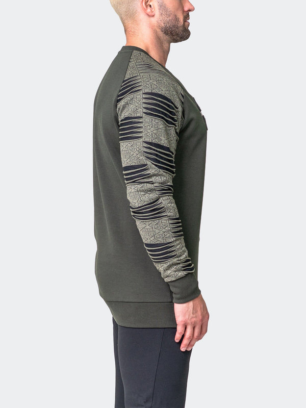 Maceoo Stretch Athletic Wear | Sweater Reflection Green
