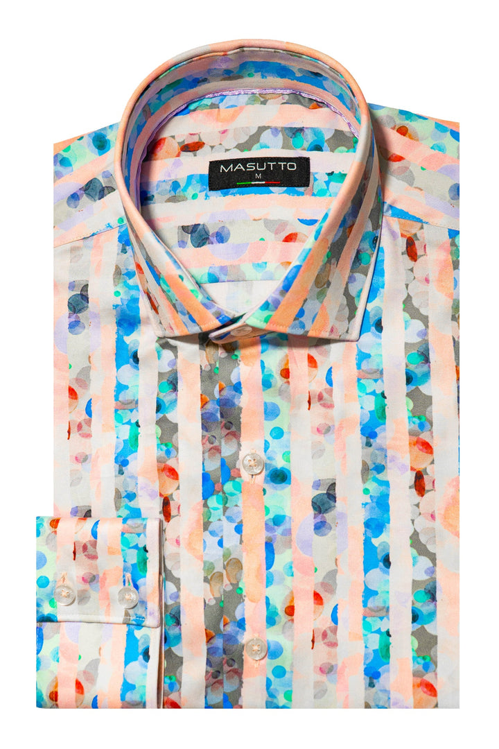 Masutto Shirt | TRISTAN-52 SLEEVE BUTTON DOWN SHIRT