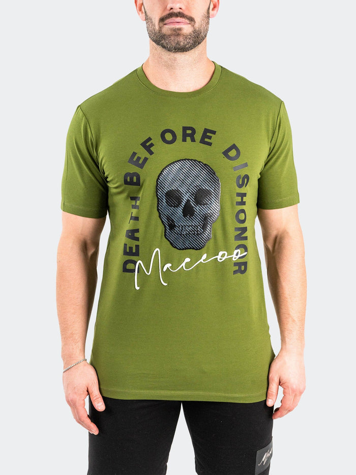 Maceoo Stretch Tshirts | Tee CodeofHonor Green