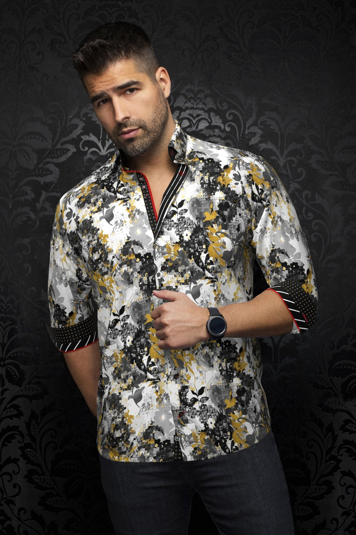 Au Noir Stretch Shirt | Ace Black Gold