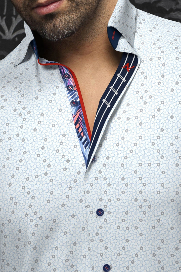 Au Noir Stretch Shirt | Atlas Light Blue
