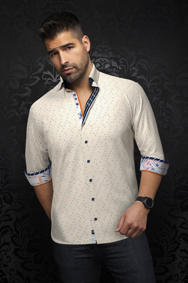 Au Noir Stretch Shirt | Atlas Orange