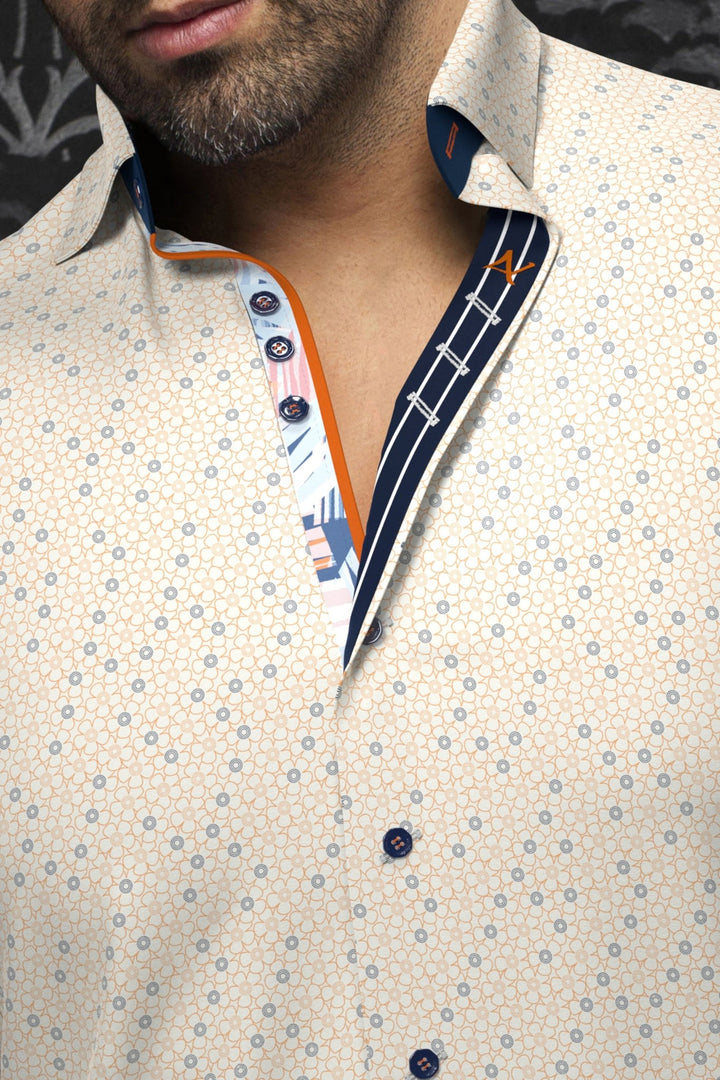 Au Noir Stretch Shirt | Atlas Orange