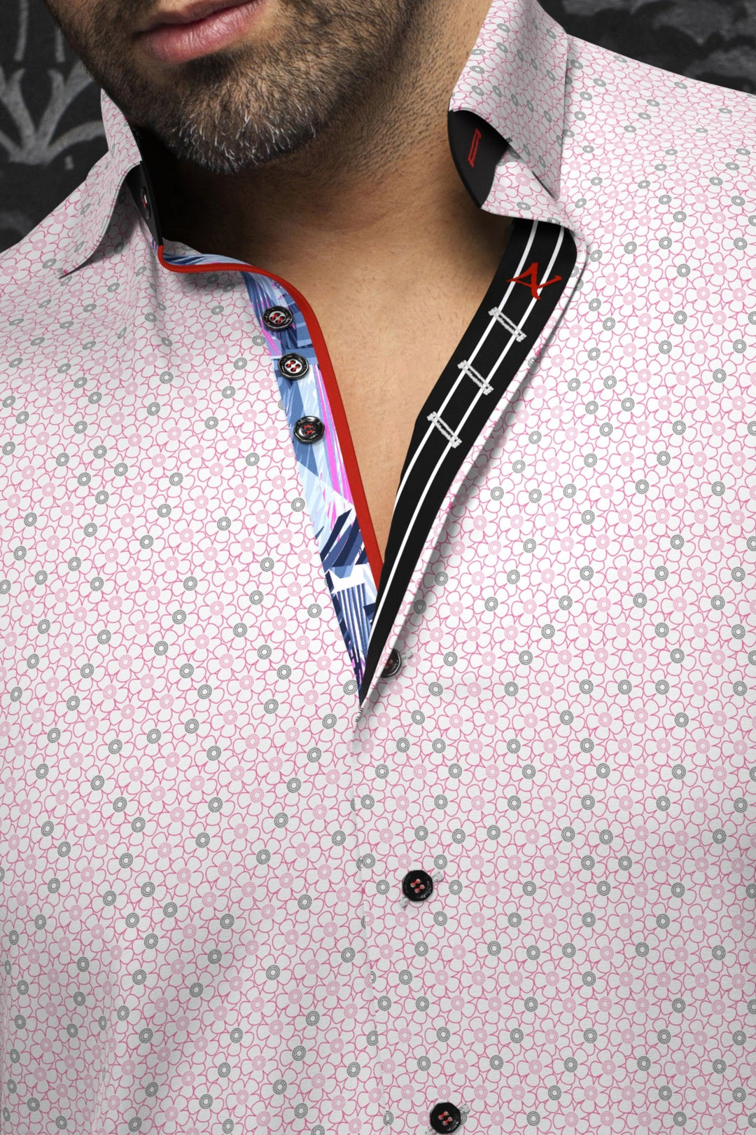 Au Noir Stretch Shirt | Atlas Pink