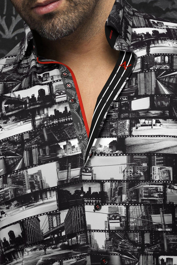 Au Noir Stretch Shirt | Barclay Black
