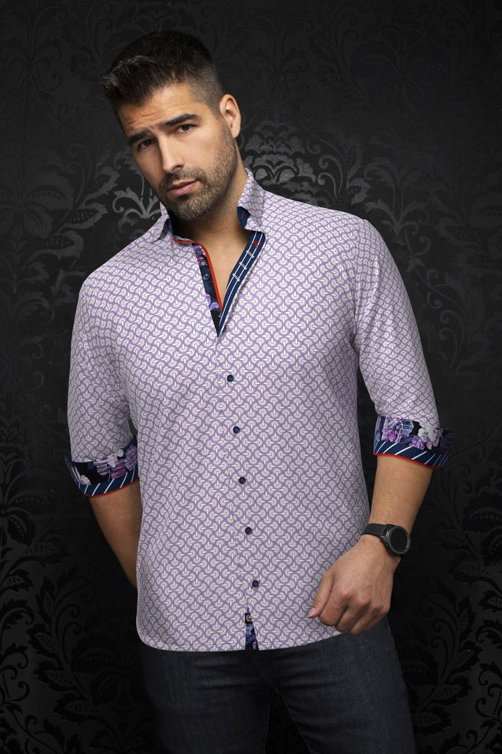 Au Noir Stretch Shirt | Bosco Lavender
