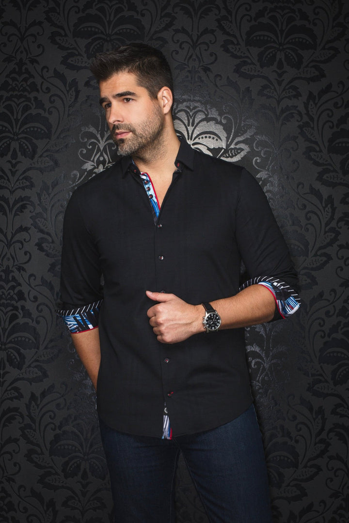 Au Noir Stretch Shirt | Capazza Black