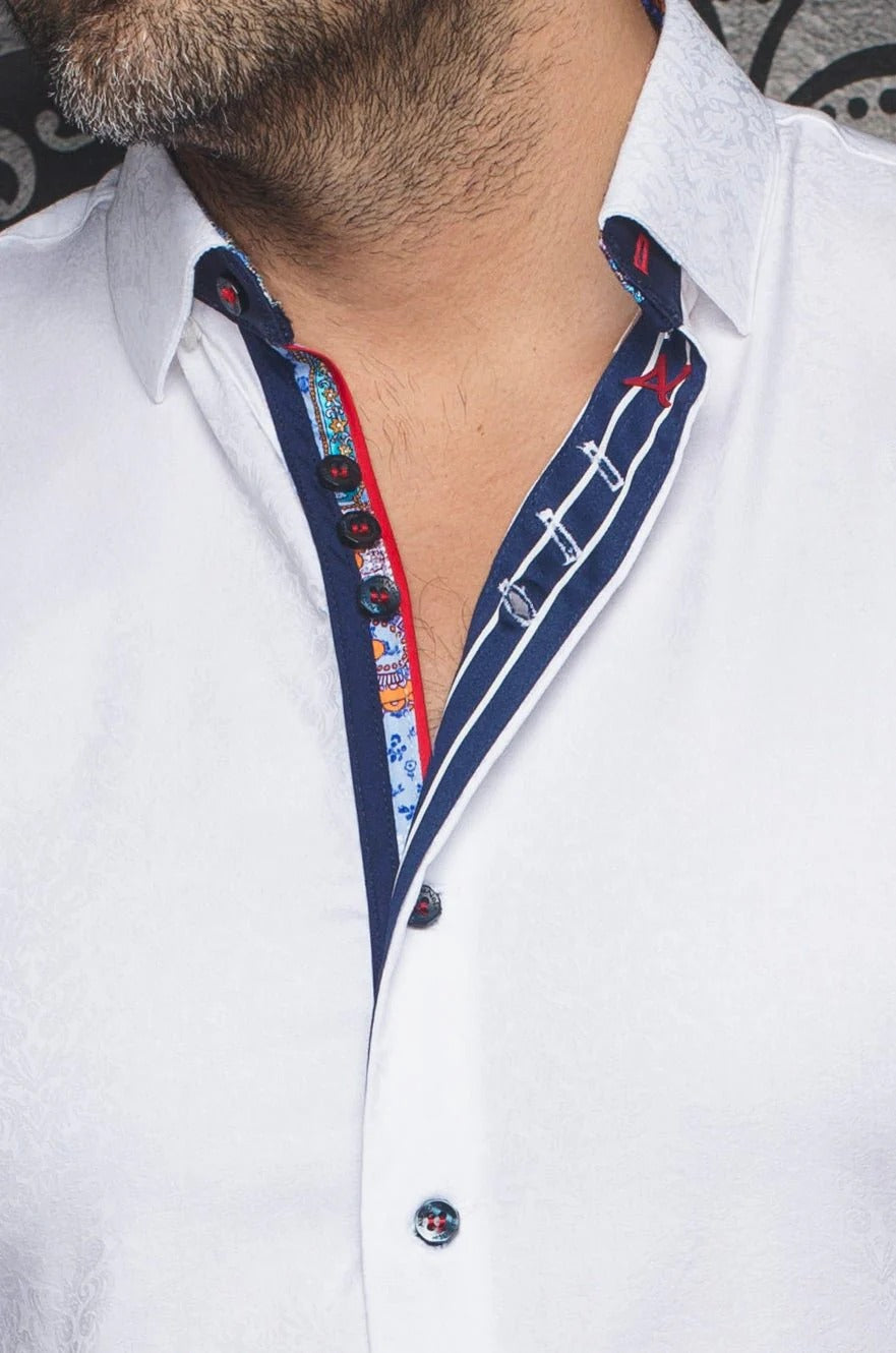 Au Noir Stretch Shirt | Capella White