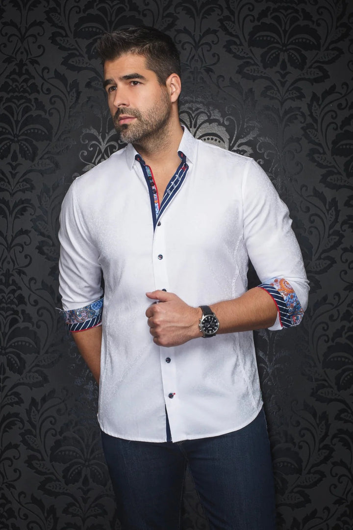 Au Noir Stretch Shirt | Capella White