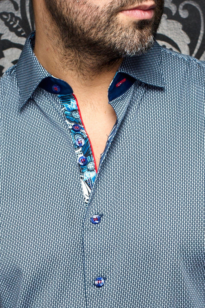 Au Noir Stretch Shirt | Dolto Navy