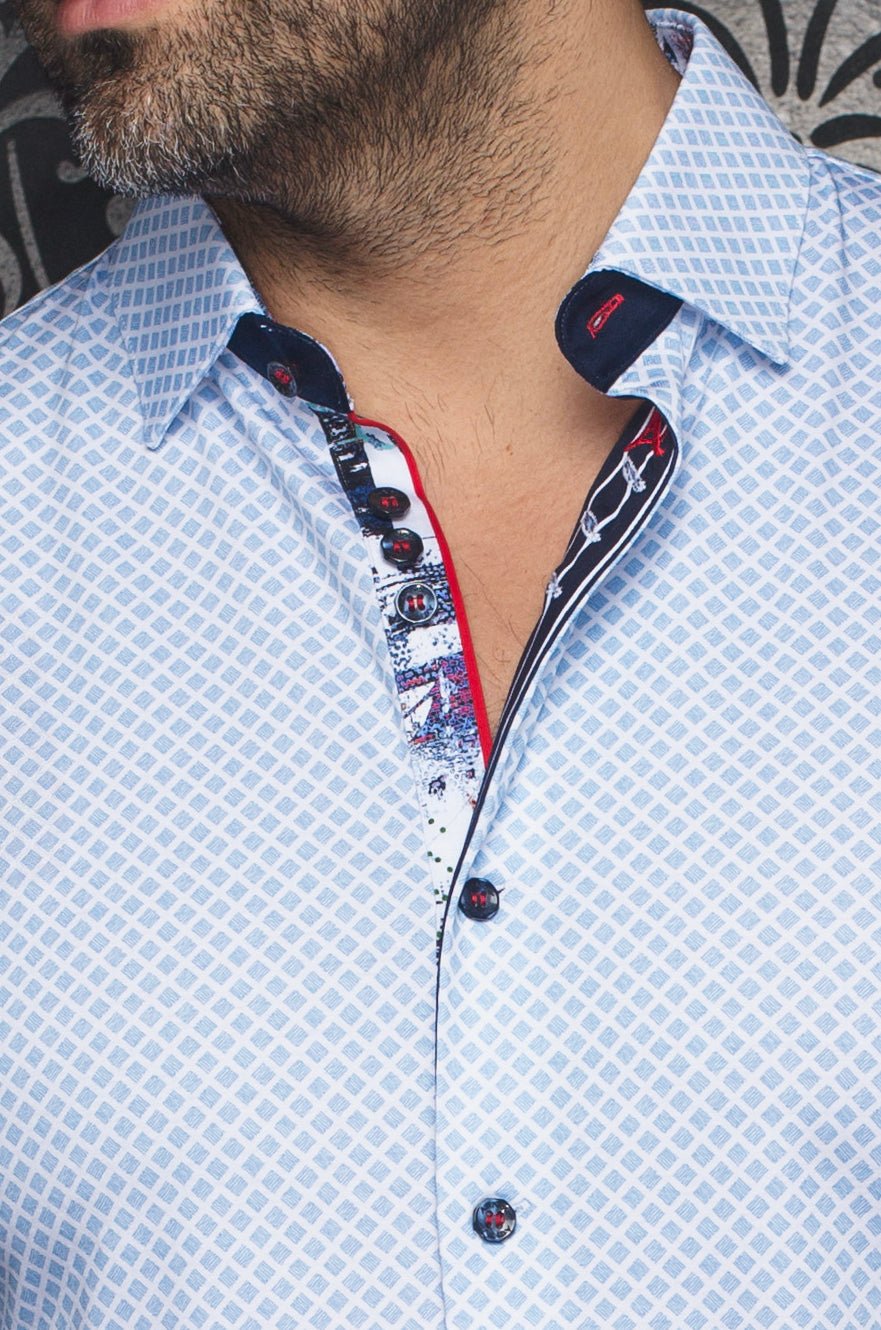 Au Noir Stretch Shirt | Fiero Light Blue