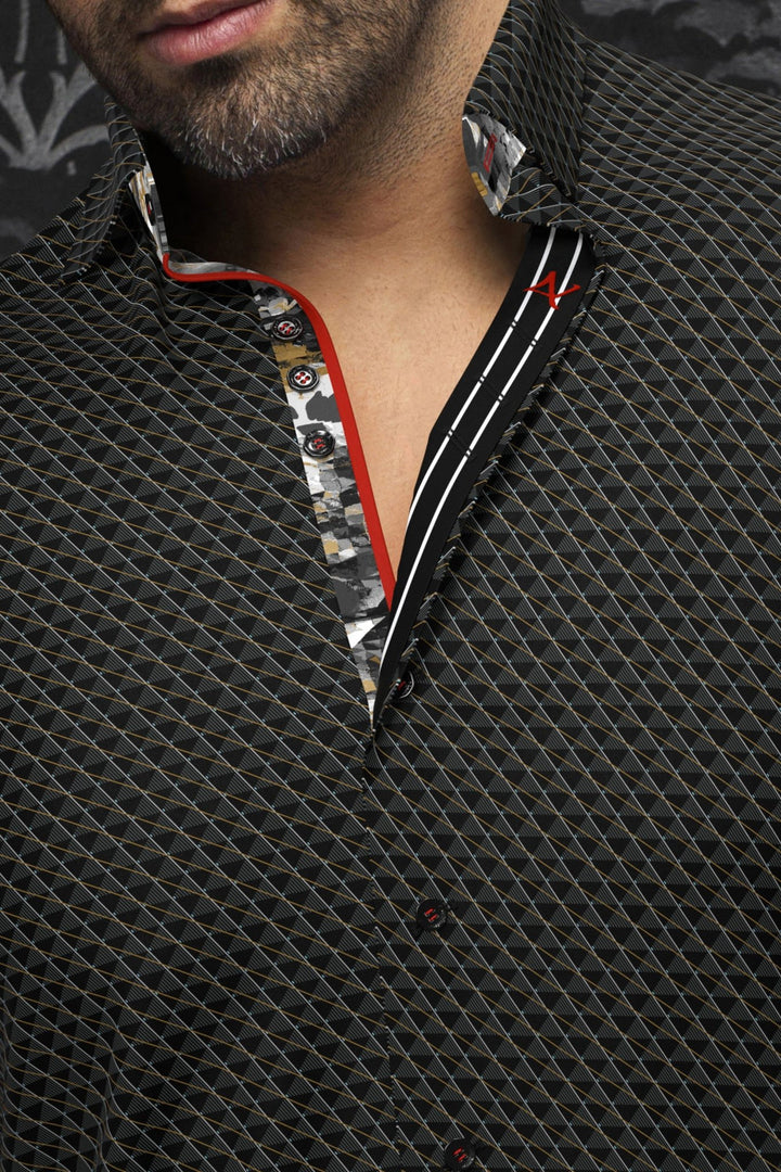 Au Noir Stretch Shirt | Kaden Black