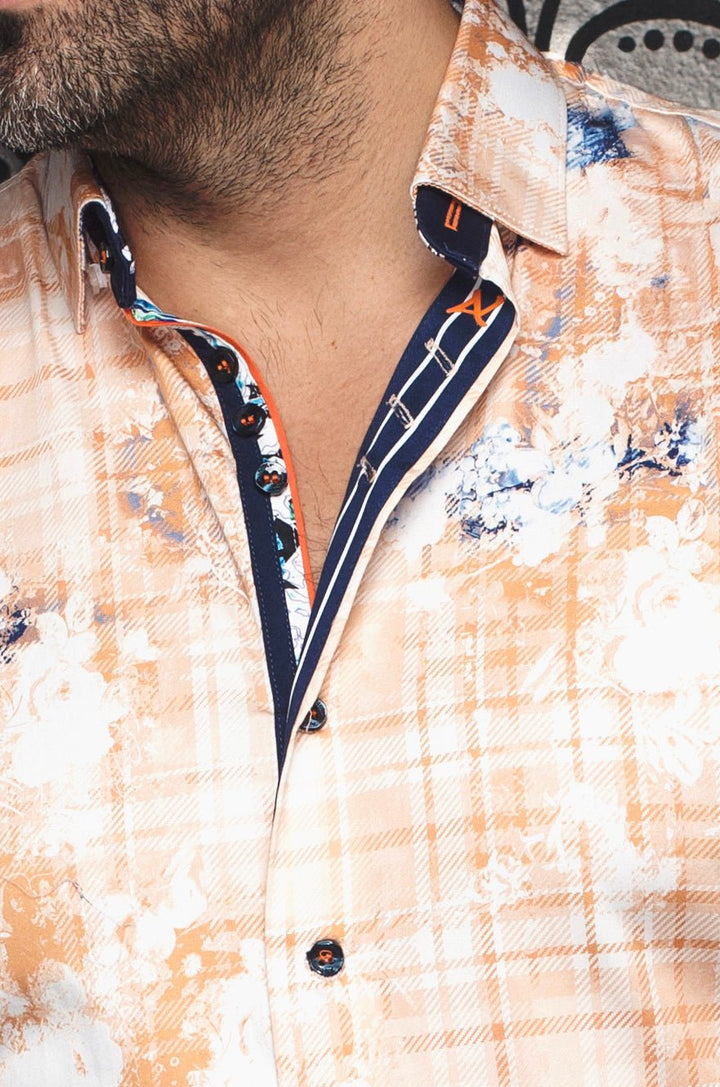 Au Noir Stretch Shirt | Loano Orange