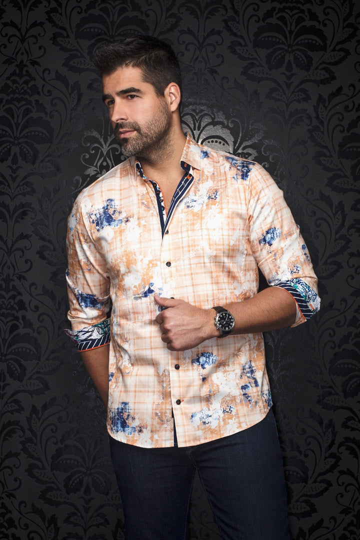 Au Noir Stretch Shirt | Loano Orange