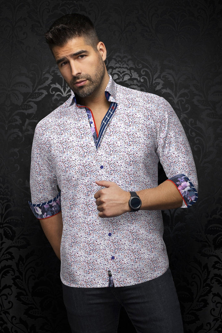 Au Noir Stretch Shirt | Marley White