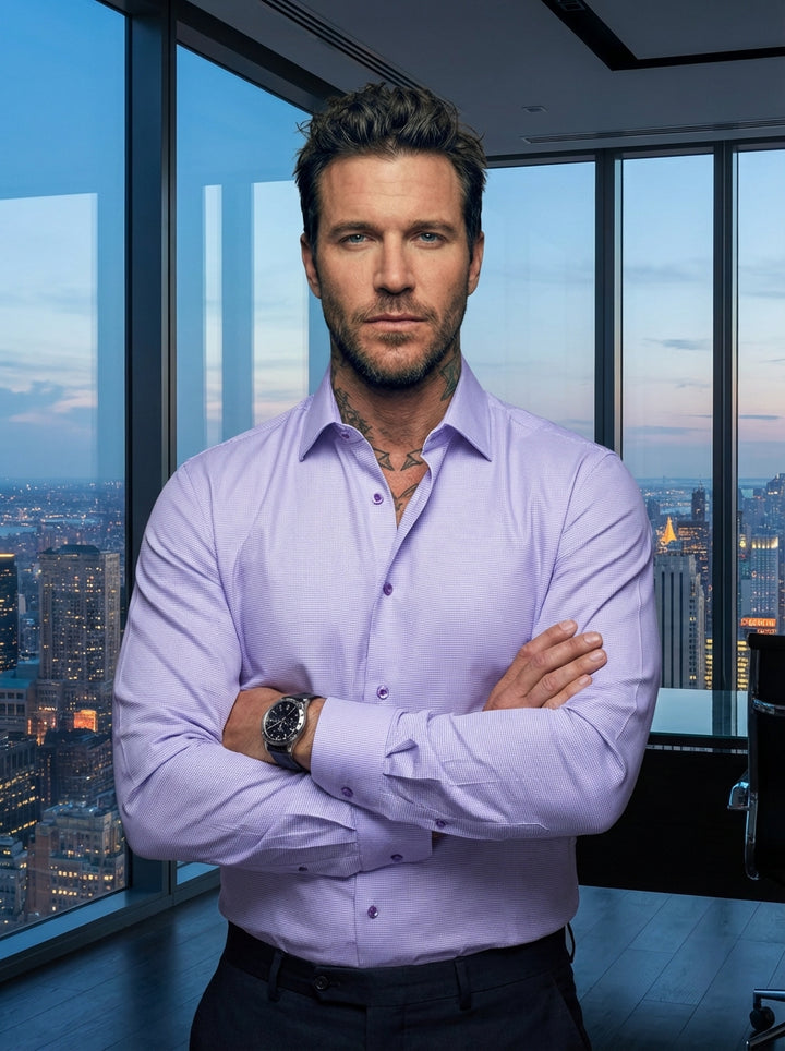 Au Noir Stretch Shirt | Alexander-PDP Lavender