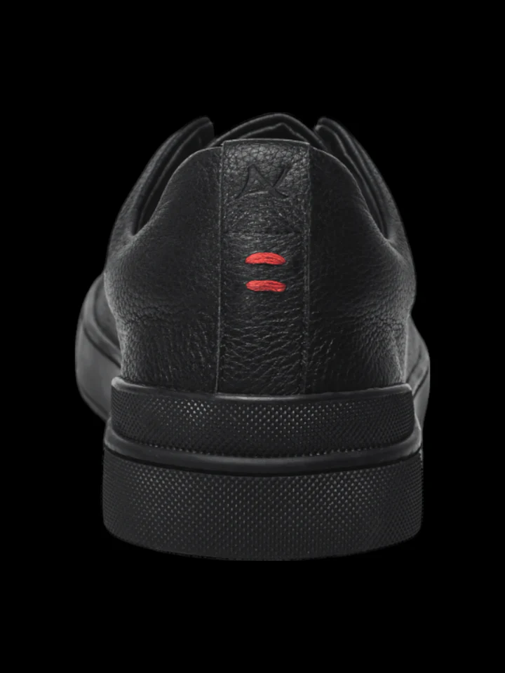 Au Noir Shoes | LEATHER SLIP-ON SHOES_HOLDEN BLACK