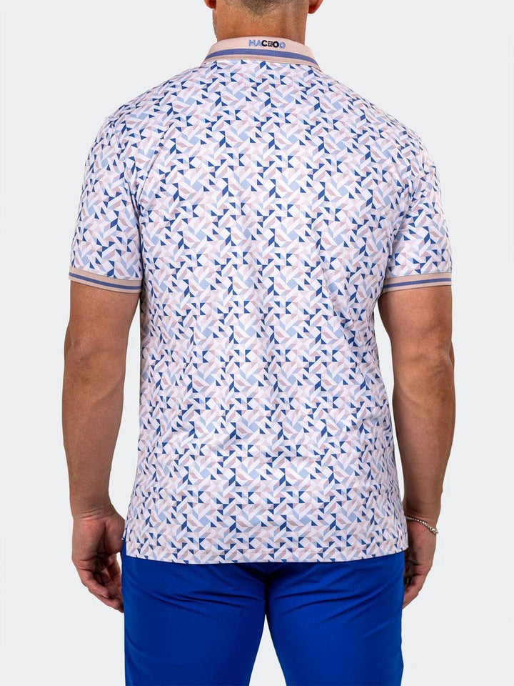 Maceoo Stretch Short-Sleeve Polos | Golf Polo Marthyr0009 White