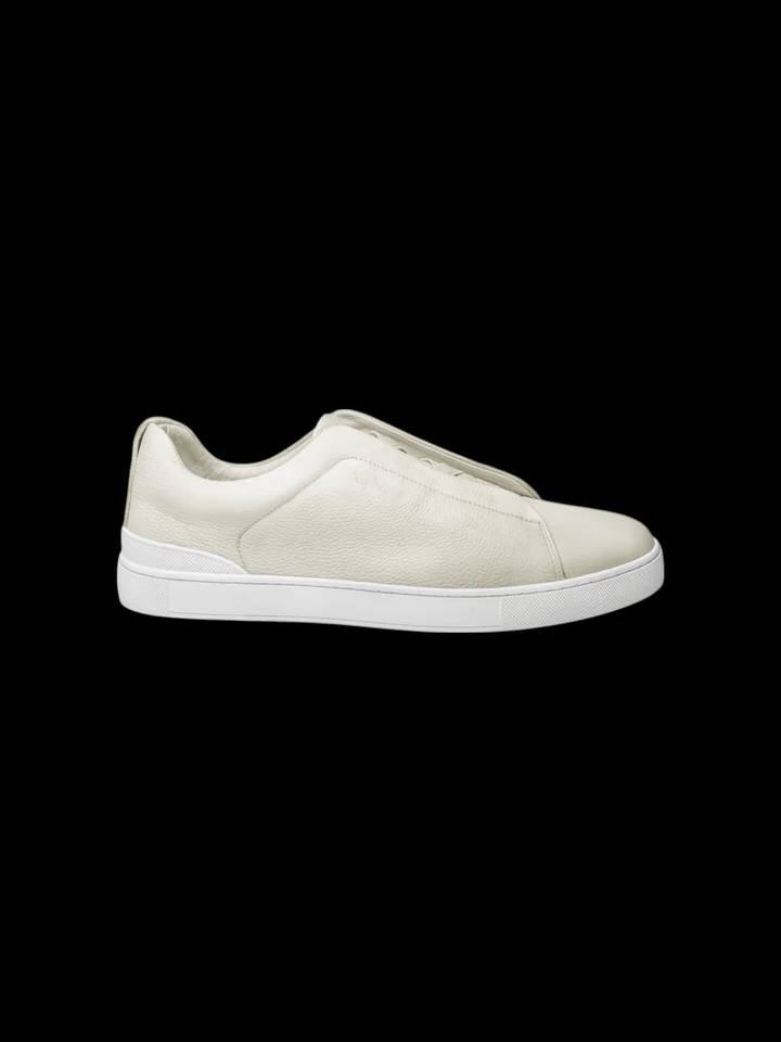 Au Noir Shoes | LEATHER SLIP-ON SHOES_HOLDEN WHITE/CREAM
