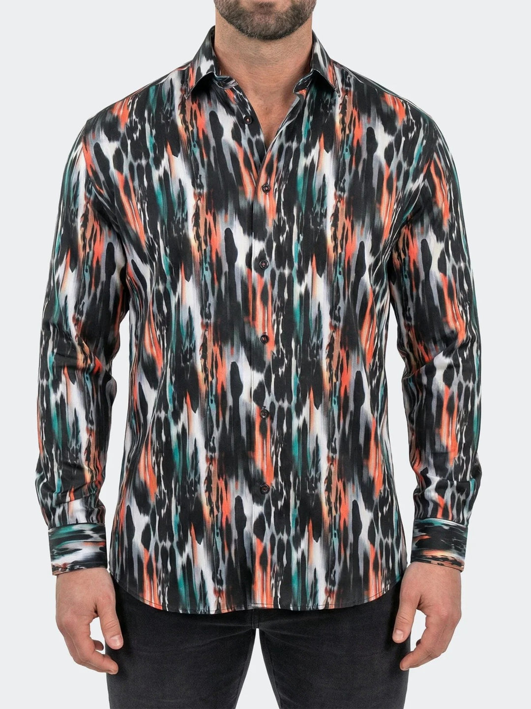 Maceoo Shirt | Fibonacci Dress Shirt LS Woven Unknown0215 Black