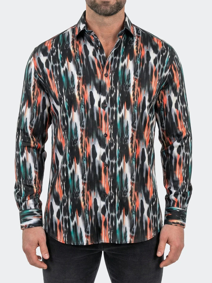 Maceoo Shirt | Fibonacci Dress Shirt LS Woven Unknown0215 Black