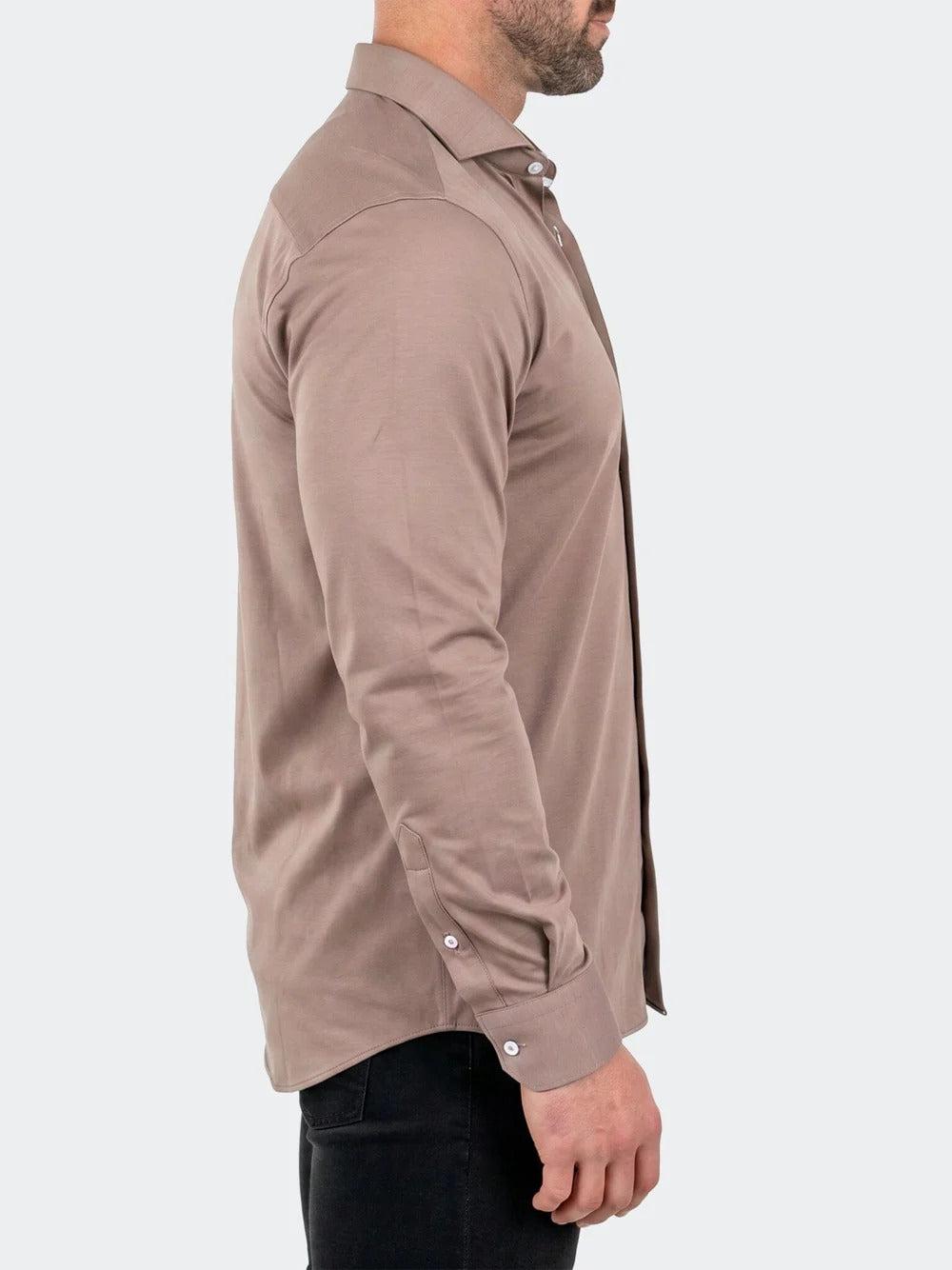 Maceoo Stretch Shirt | Einstein Dress Shirt LS Stretch Unknown3029 Brown