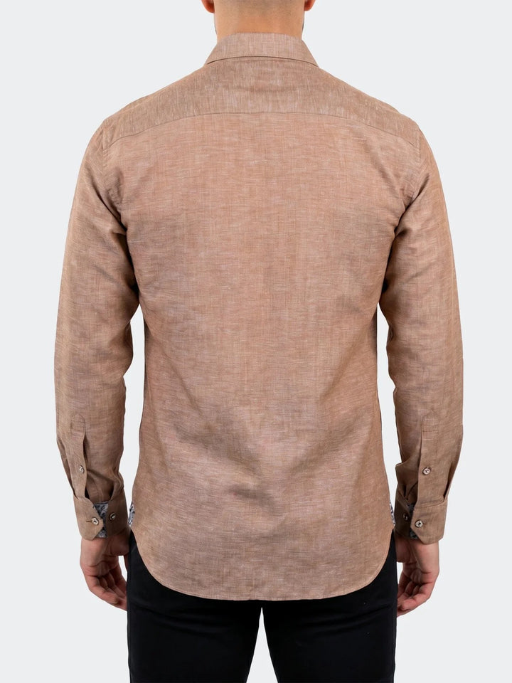 Maceoo Shirt | Fibonacci Dress Shirt LS Woven Unknown0107 Brown