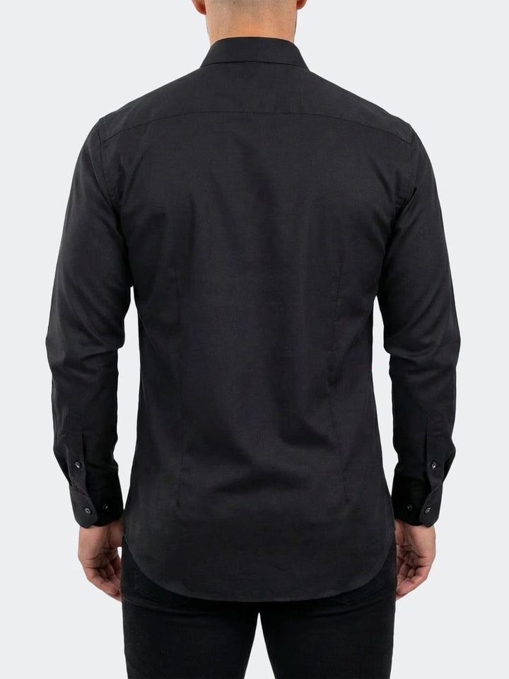 Maceoo Stretch Shirt | Einstein Dress Shirt LS Stretch Unknown3025 Black