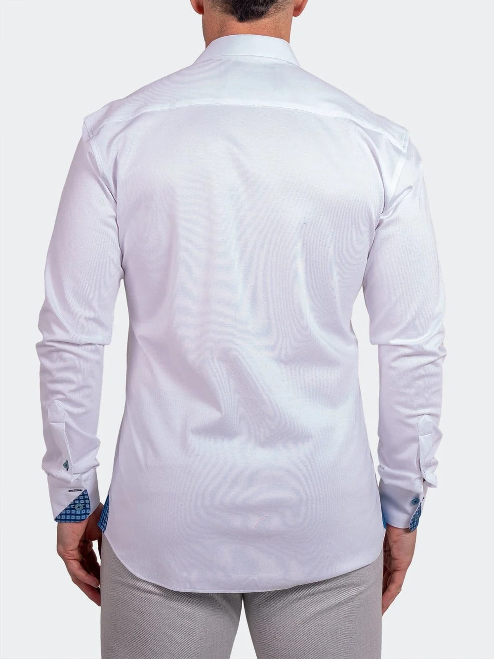Maceoo Stretch Shirt | Stretch Ascension White Shirt
