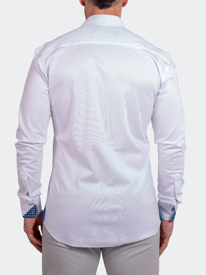 Maceoo Stretch Shirt | Stretch Ascension White Shirt