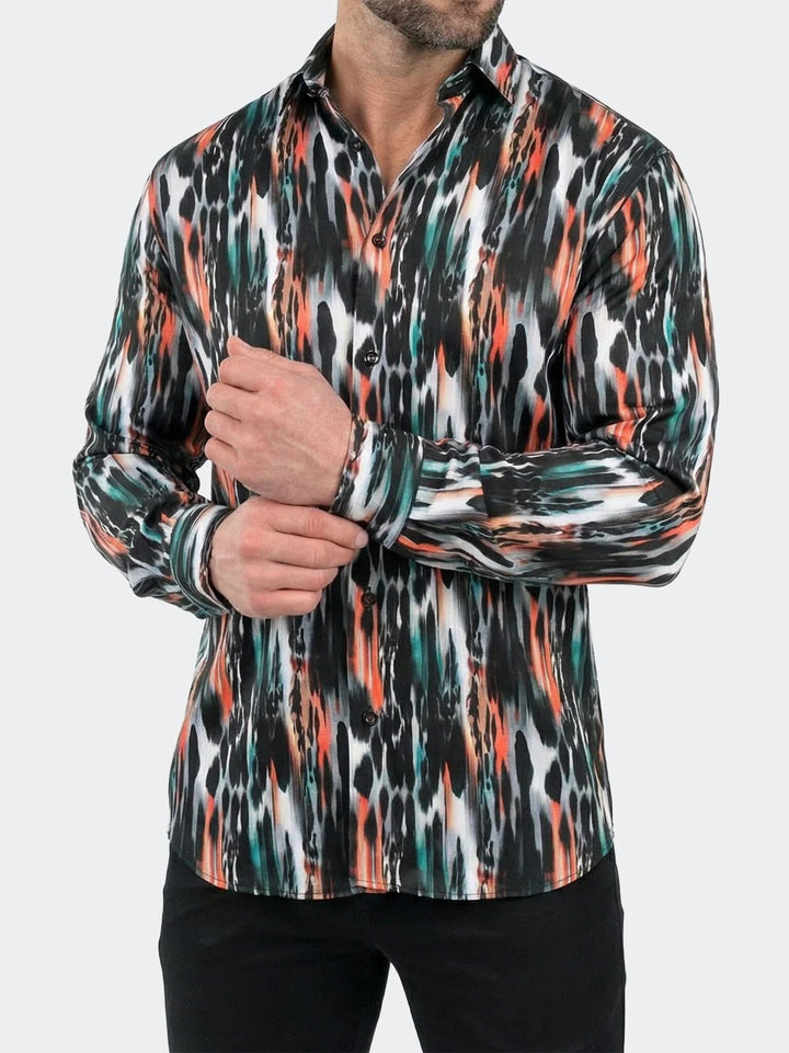 Maceoo Shirt | Fibonacci Dress Shirt LS Woven Unknown0215 Black