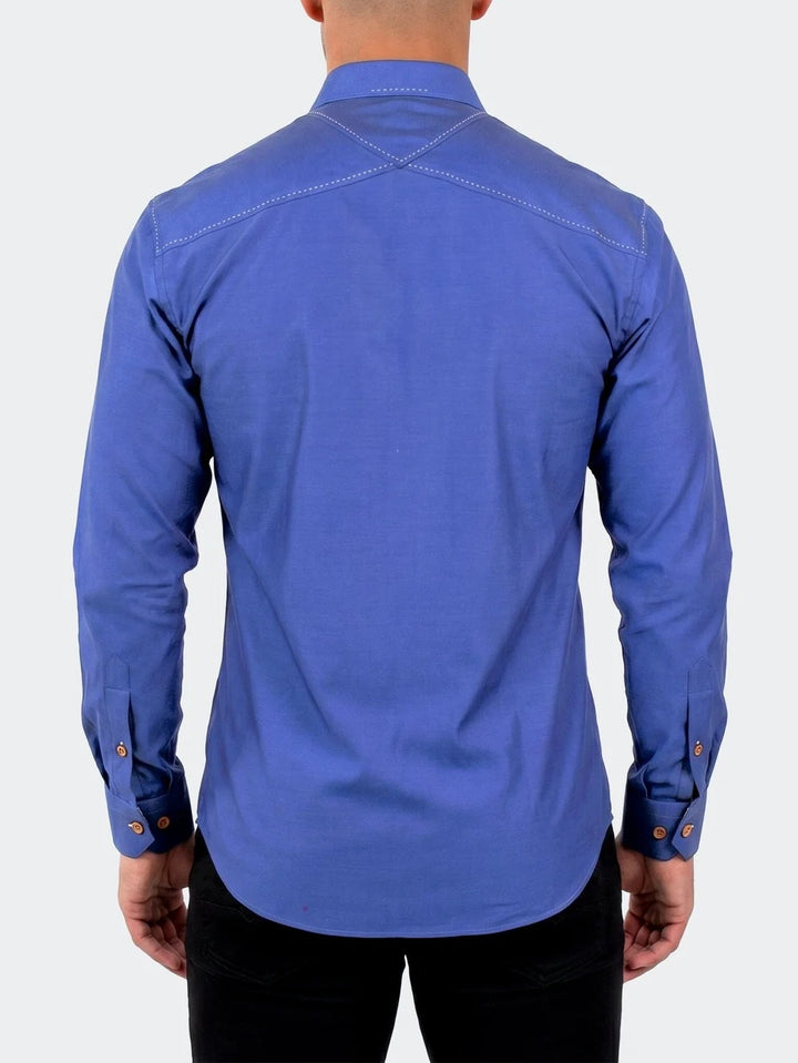 Maceoo Shirt | Punto Dress Shirt LS Woven Unknown0033 Blue