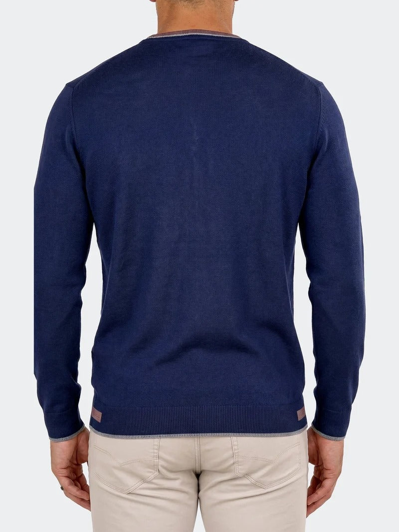 Maceoo Stretch Sweater | Sweater UnknownSixteen Blue