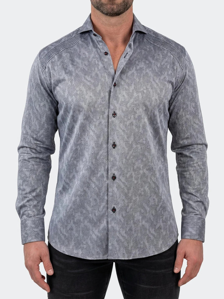 Maceoo Shirt | General Dress Shirt LS Woven Unknown0012 Grey